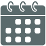Calendar icon grey